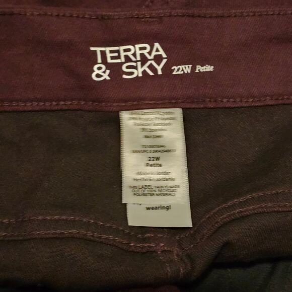 Burgundy Petite skinny jeans 22w - Picture 7 of 8